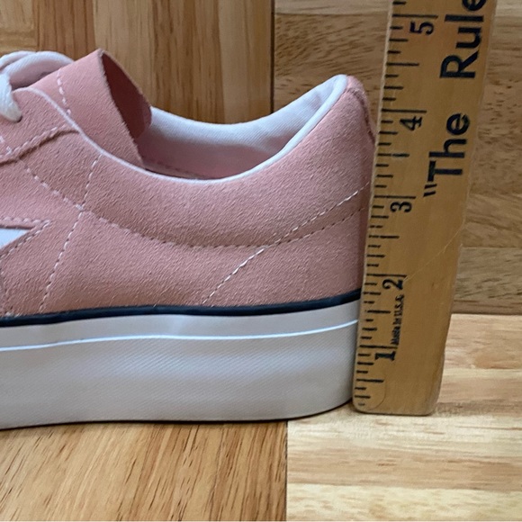 CONVERSE 564382C Chuck Taylor One Star Suede Platform Ox Bleached Coral Size 9 - Picture 11 of 16